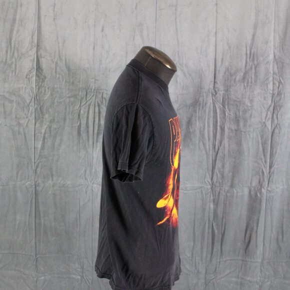 Retro Band Shirt - Pantera Flaming Pig Skull Graphic - Men's Medium - Picture 6 of 8